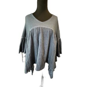 💙 POL Boho Oversized Top NWT • Oversized Small • 100% Cotton • Flowy & Free ✨